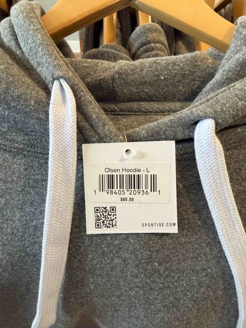 Brand New Sportiqe Olsen Hoodie - Gray - Picture 3 of 6